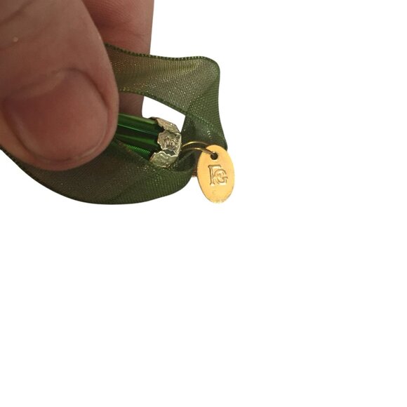 VTG Frontgate Christmas Tree Ornaments Handblown Glass Lot 15 Red & Green Gold - Picture 13 of 16